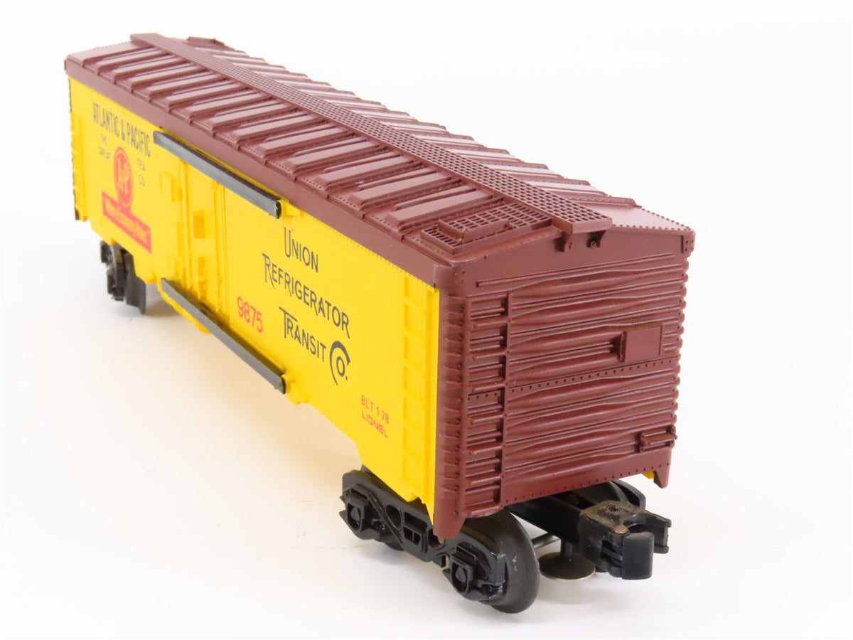 O Gauge 3-Rail Lionel 6-9875 URTC A&amp;P Atlantic &amp; Pacific Railroad Reefer #9875