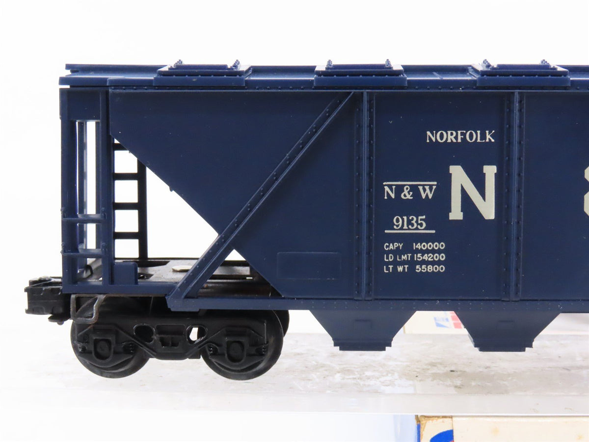 O Gauge 3-Rail Lionel 6-9135 N&amp;W Norfolk &amp; Western 4-Bay Covered Hopper #9135