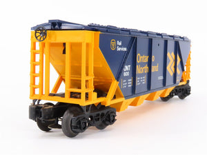 O Gauge 3-Rail Lionel 6-6100 ONT Ontario Northland 4-Bay Covered Hopper #6100