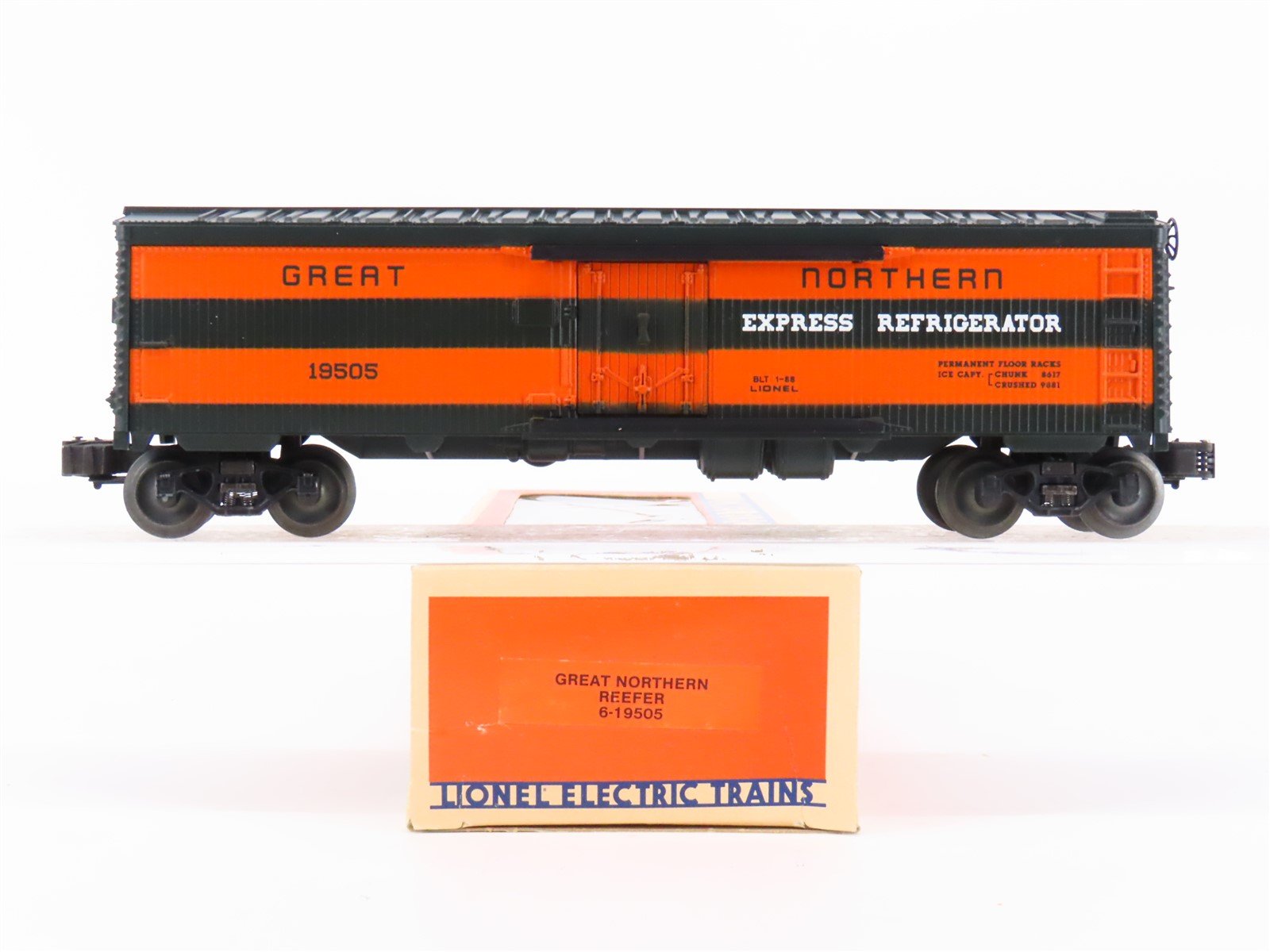 O Gauge 3-Rail Lionel 6-19505 GN Great Northern Railroad Express Reefer #19505