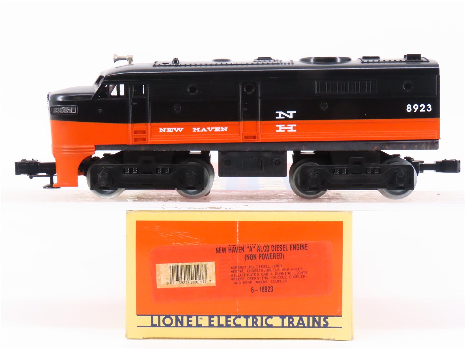 O Gauge 3-Rail Lionel 6-18923 NH New Haven ALCO A Diesel Loco #8923 Unpowered