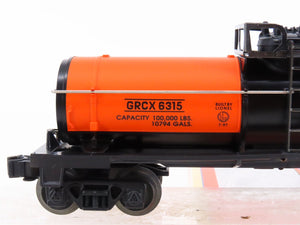 O Gauge 3-Rail Lionel 6-19611 GRCX Gulf Oil Single Dome Tank Car #6315