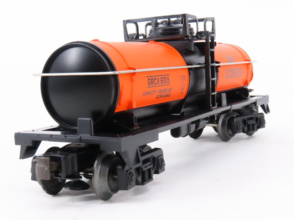 O Gauge 3-Rail Lionel 6-19611 GRCX Gulf Oil Single Dome Tank Car #6315