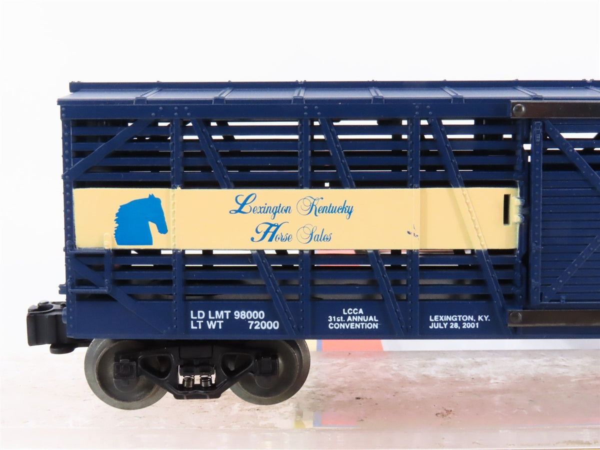 O Gauge 3-Rail Lionel LCCA L&amp;N Lexington Kentucky Horse Sales Stock Car #2001