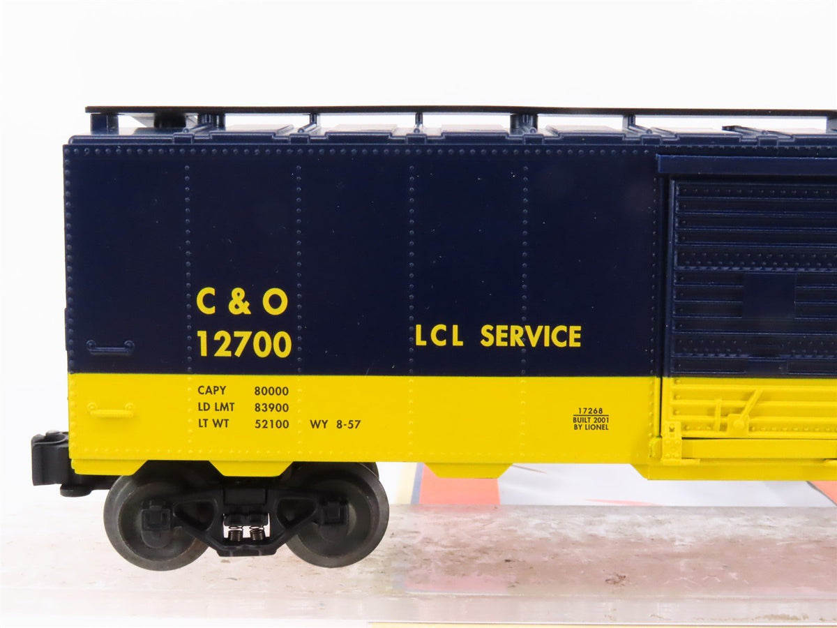 O Gauge 3-Rail Lionel 6-17268 C&amp;O Chesapeake &amp; Ohio Single Door Box Car #12700