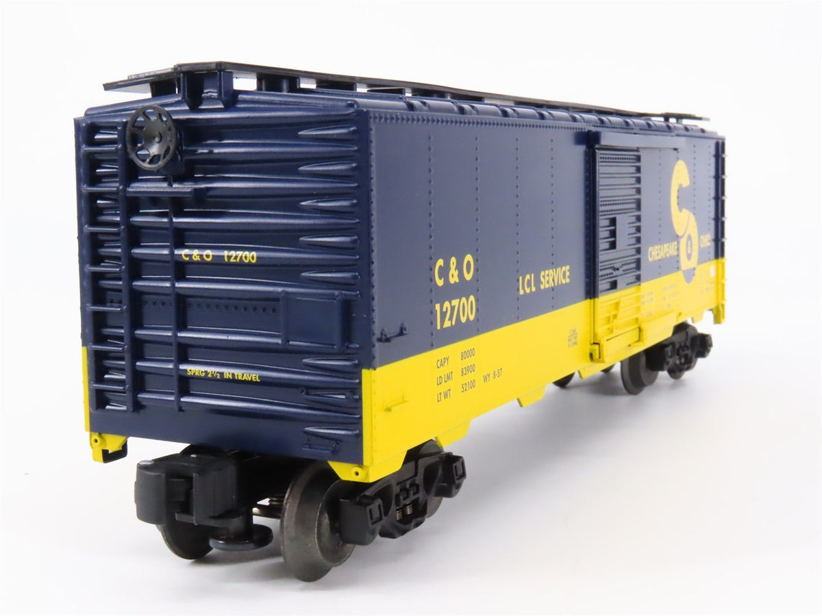 O Gauge 3-Rail Lionel 6-17268 C&amp;O Chesapeake &amp; Ohio Single Door Box Car #12700