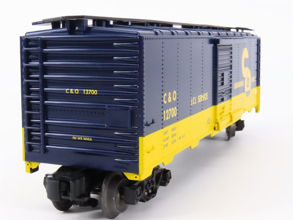 O Gauge 3-Rail Lionel 6-17268 C&amp;O Chesapeake &amp; Ohio Single Door Box Car #12700