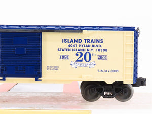 O Gauge 3-Rail Lionel 6-36229 Island Trains 1981-2001 Box Car #718-317-0008