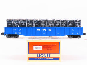 O Gauge 3-Rail Lionel 6-17475 KGCX Koppers Gondola #213 w/ Containers