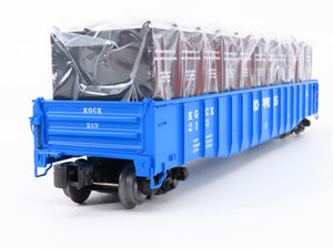 O Gauge 3-Rail Lionel 6-17475 KGCX Koppers Gondola #213 w/ Containers