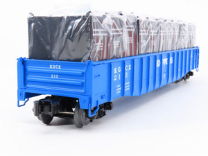 O Gauge 3-Rail Lionel 6-17475 KGCX Koppers Gondola #213 w/ Containers