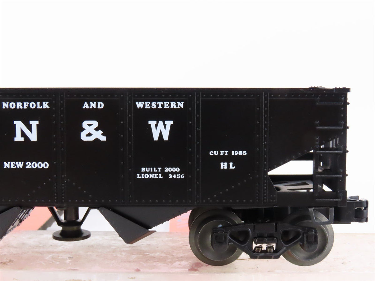 O Gauge 3-Rail Lionel 6-19885 N&amp;W Norfolk &amp; Western Operating 2-Bay Hopper 22000