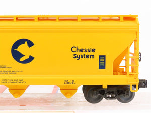 O Gauge 3-Rail Lionel 6-17102 C&O Chessie System 3-Bay Covered Hopper #17102