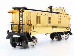 O Gauge 3-Rail Lionel 6-17635 Die-Cast Gold Plated Caboose #2000 w/ Lighting