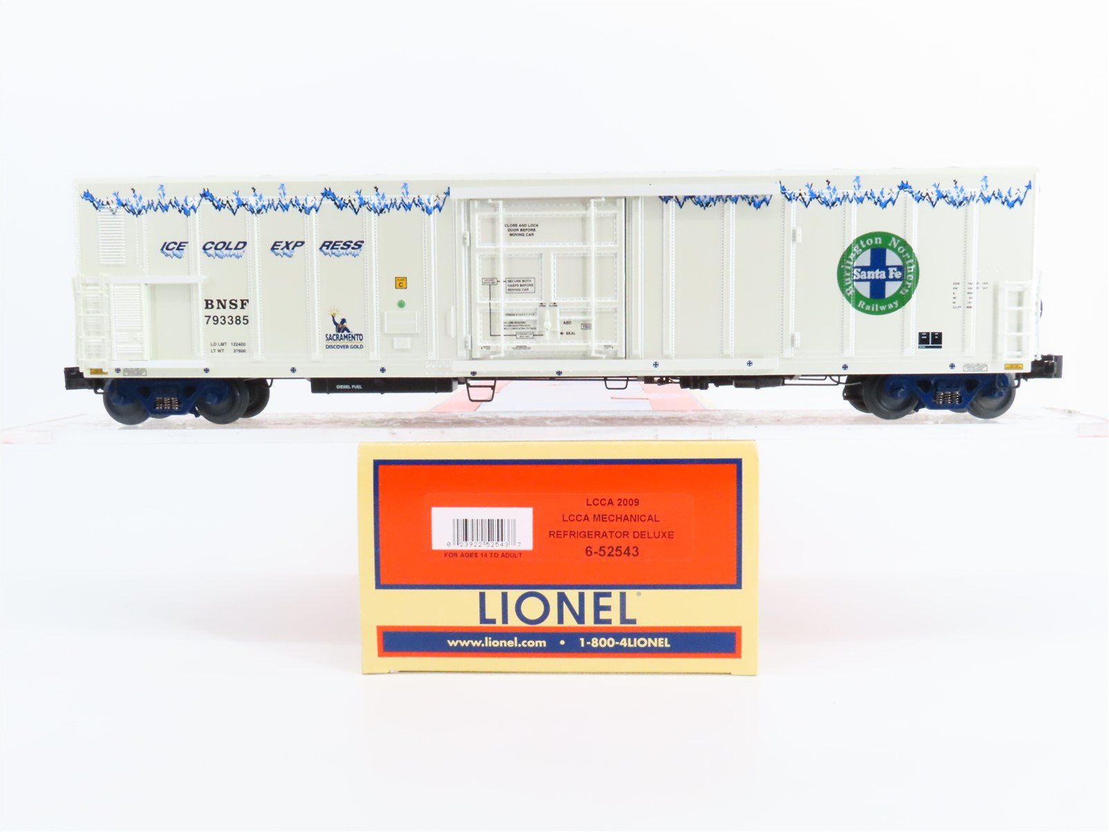 O Gauge 3-Rail Lionel 6-52543 LCCA 2009 BNSF Railway Mechanical Reefer #793385