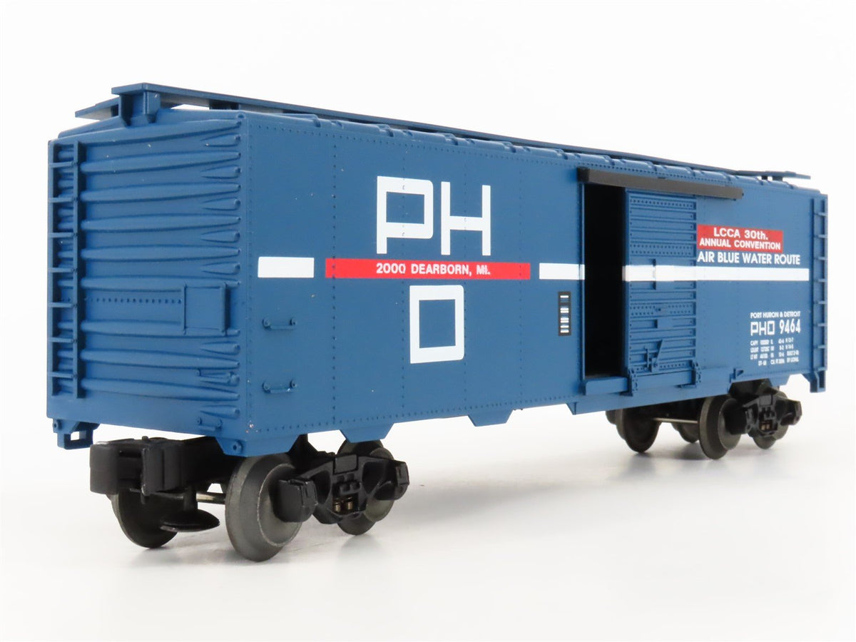 O Gauge 3-Rail Lionel 6-17234 LCCA 2000 PHD Port Huron &amp; Detroit Box Car #9464