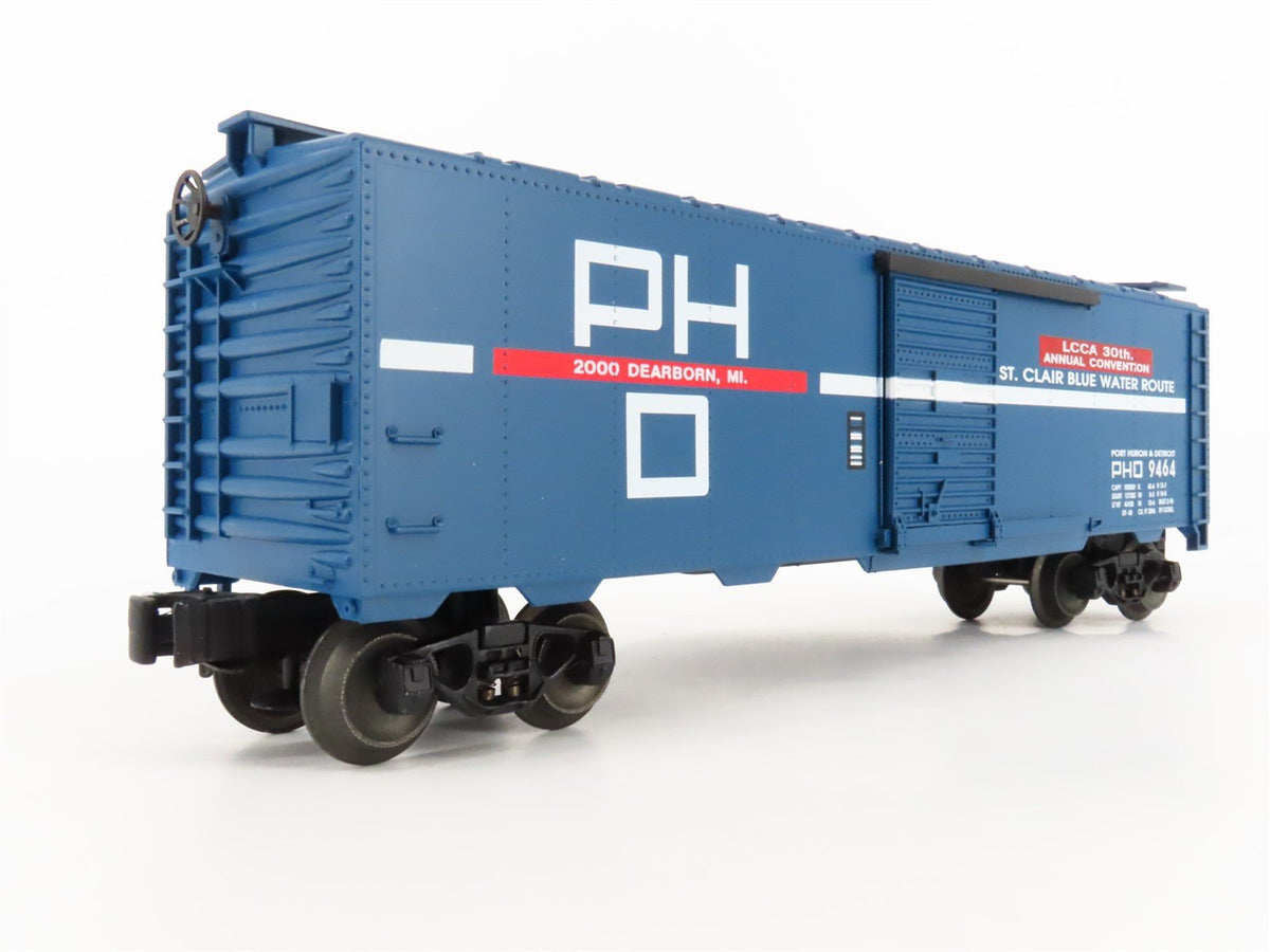 O Gauge 3-Rail Lionel 6-17234 LCCA 2000 PHD Port Huron &amp; Detroit Box Car #9464