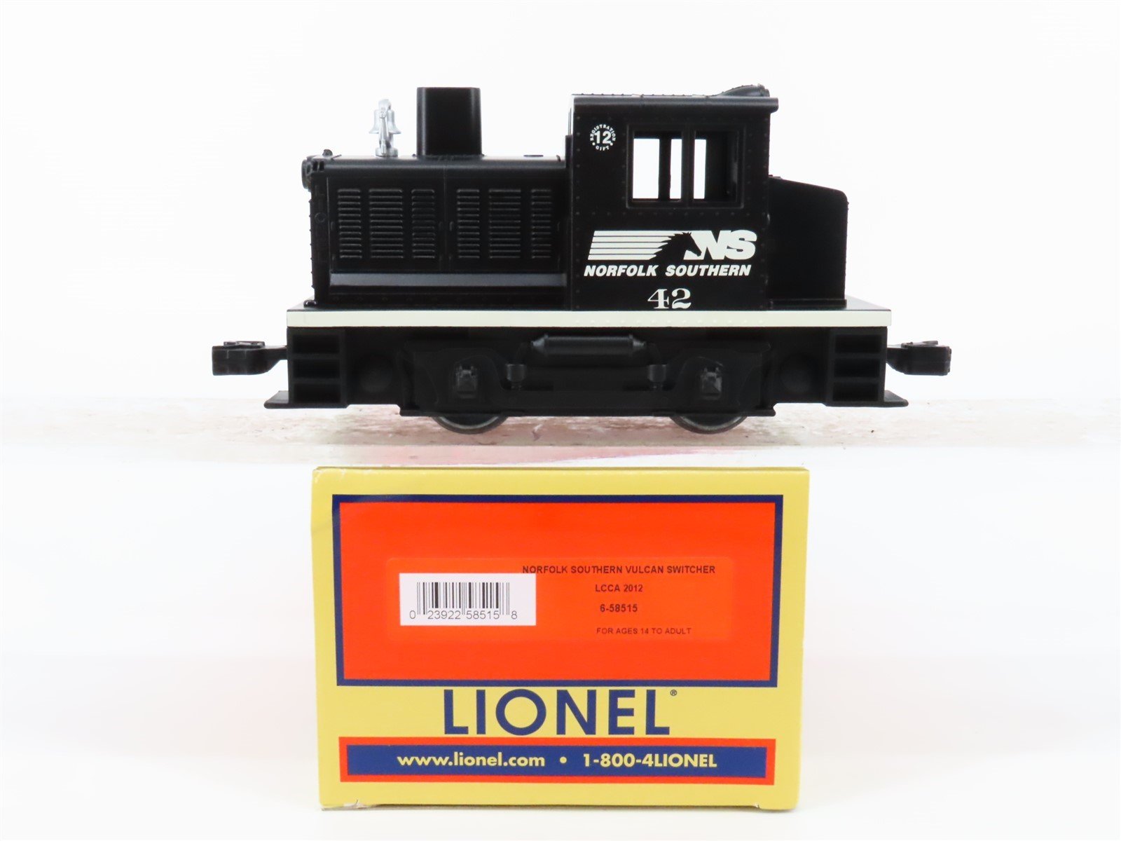 O Gauge 3-Rail Lionel 6-58515 LCCA NS Norfolk Southern Vulcan Switcher Loco #42