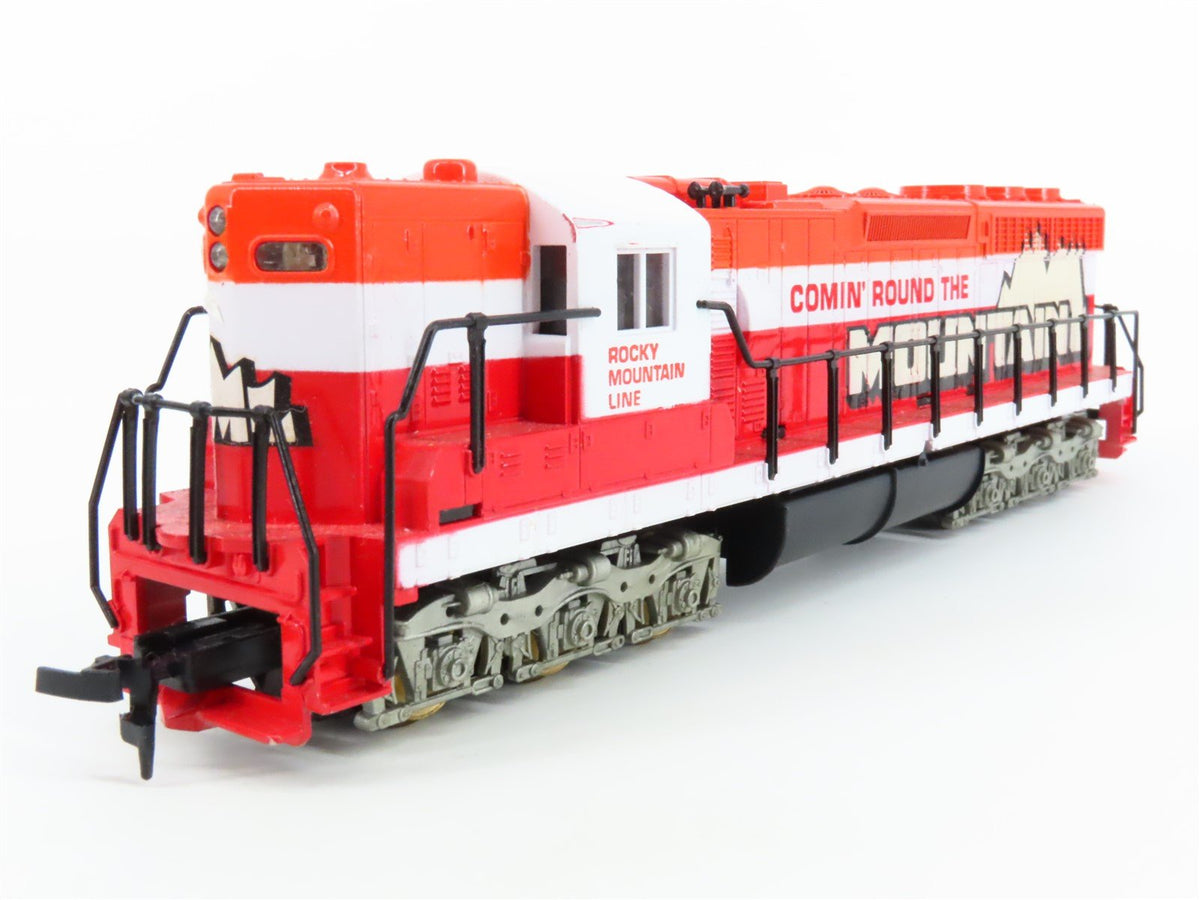 HO Scale Tyco Rocky Mountain Railroad SD7 Diesel Locomotive w/Caboose