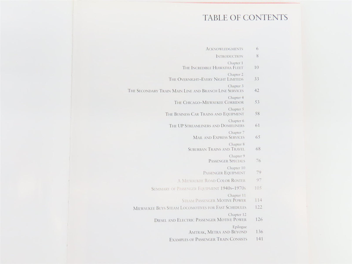 The Milwaukee Road Passenger Train Services by Patrick C. Dorin ©2004 HC Book