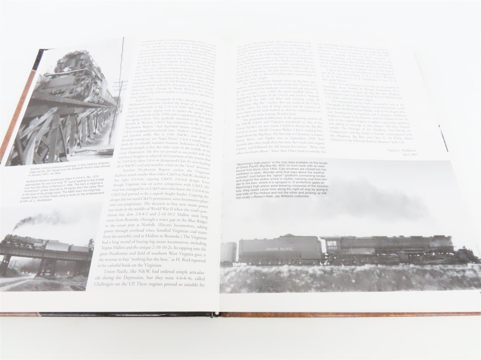 World's Greatest Steam Locomotives by Eugene L. Huddleston ©2001 HC Book