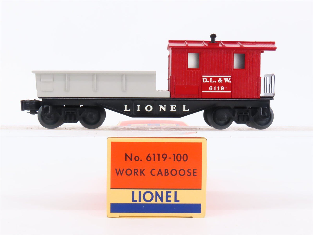 O Gauge 3-Rail Lionel 6119-100 DL&amp;W Lackawanna Railroad Work Caboose #6119