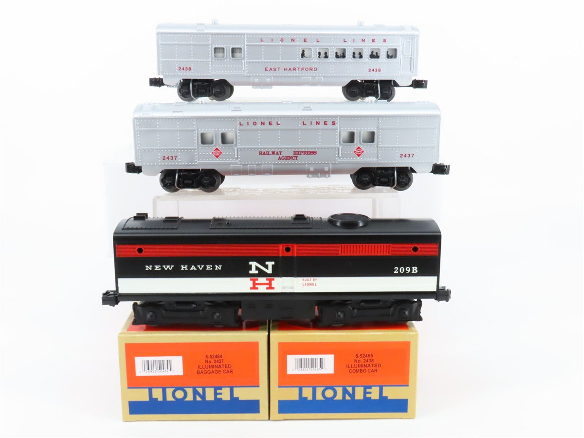 O Gauge 3-Rail Lionel 6-52447 NH New Haven ALCO B Diesel Dummy w/2 Passenger Car