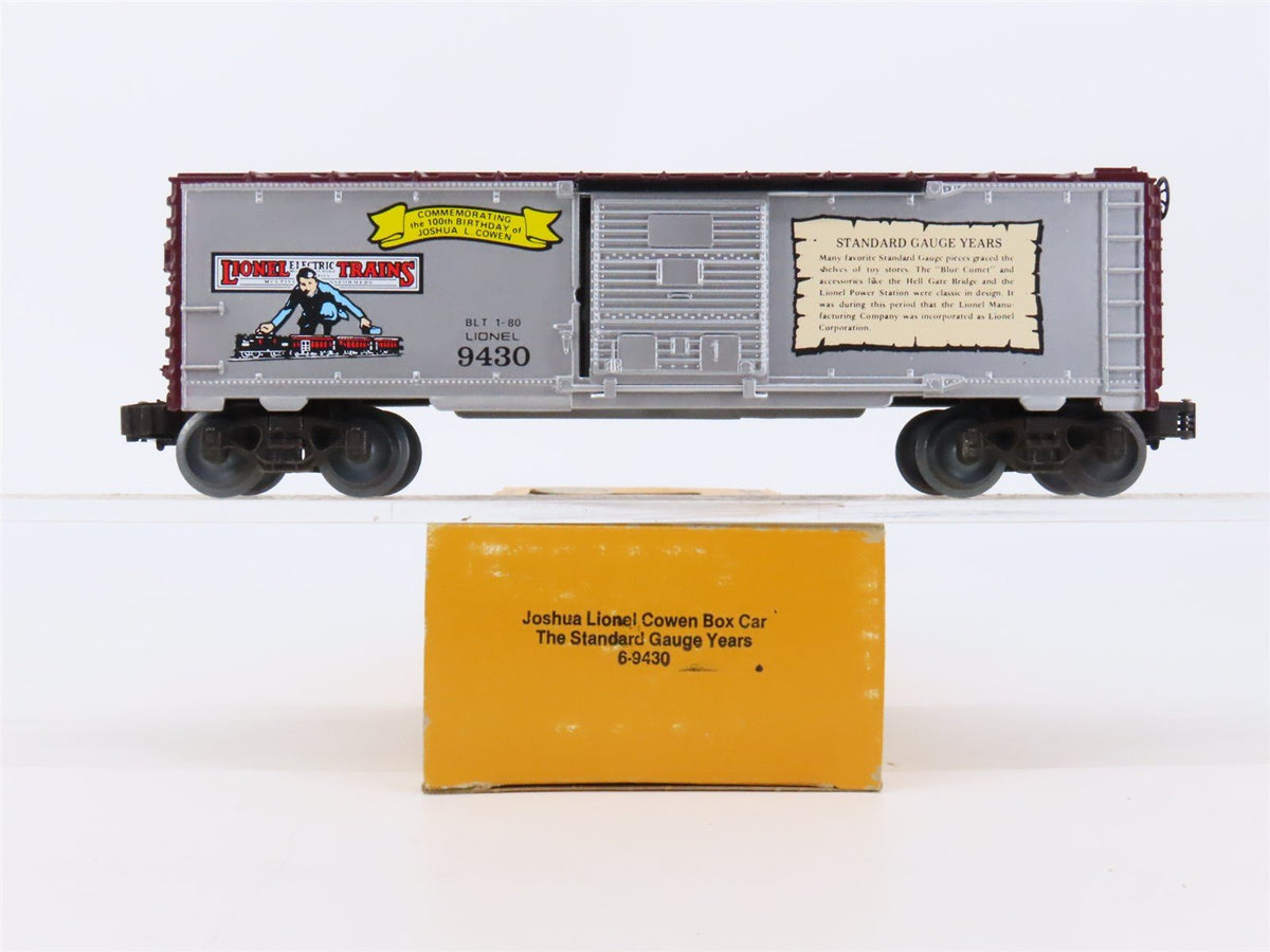 O Gauge 3-Rail Lionel 6-9430 Joshua Lionel Cowen Single Door Box Car #9430