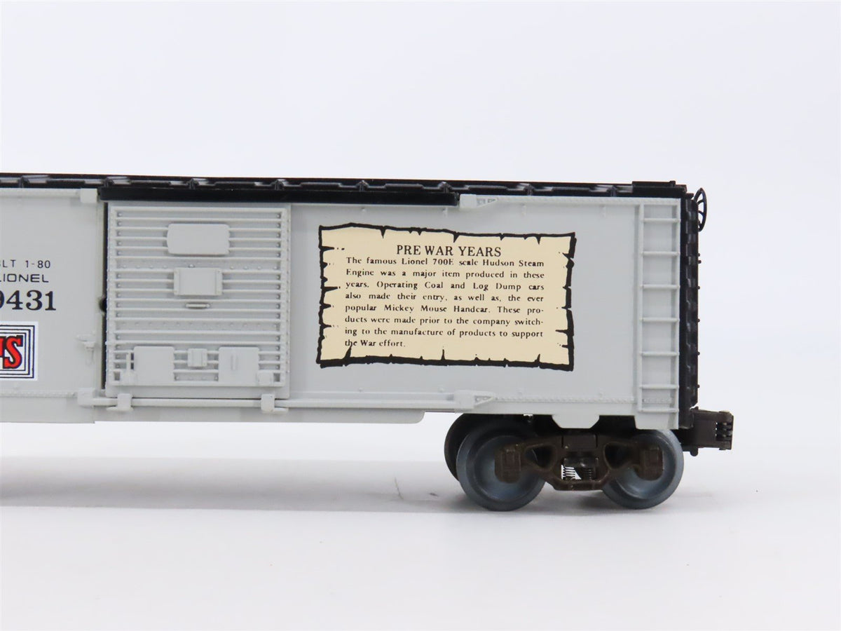 O Gauge 3-Rail Lionel 6-9431 Joshua Lionel Cowen Single Door Box Car #9431