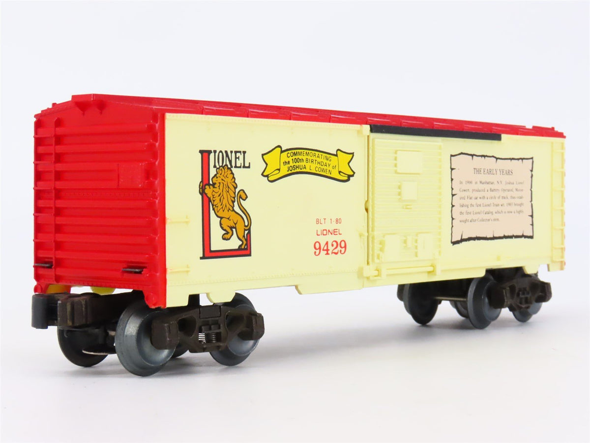 O Gauge 3-Rail Lionel 6-9429 Joshua Lionel Cowen Single Door Box Car #9429