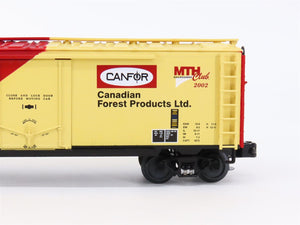 O Gauge 3-Rail MTH MTHRRC-2002 USEX Canfor Canadian Forest Products Reefer #2102