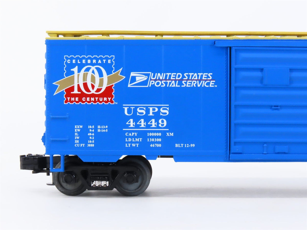 O Gauge 3-Rail MTH 20-93040 USPS United States Postal Office 40&#39; Box Car #4449