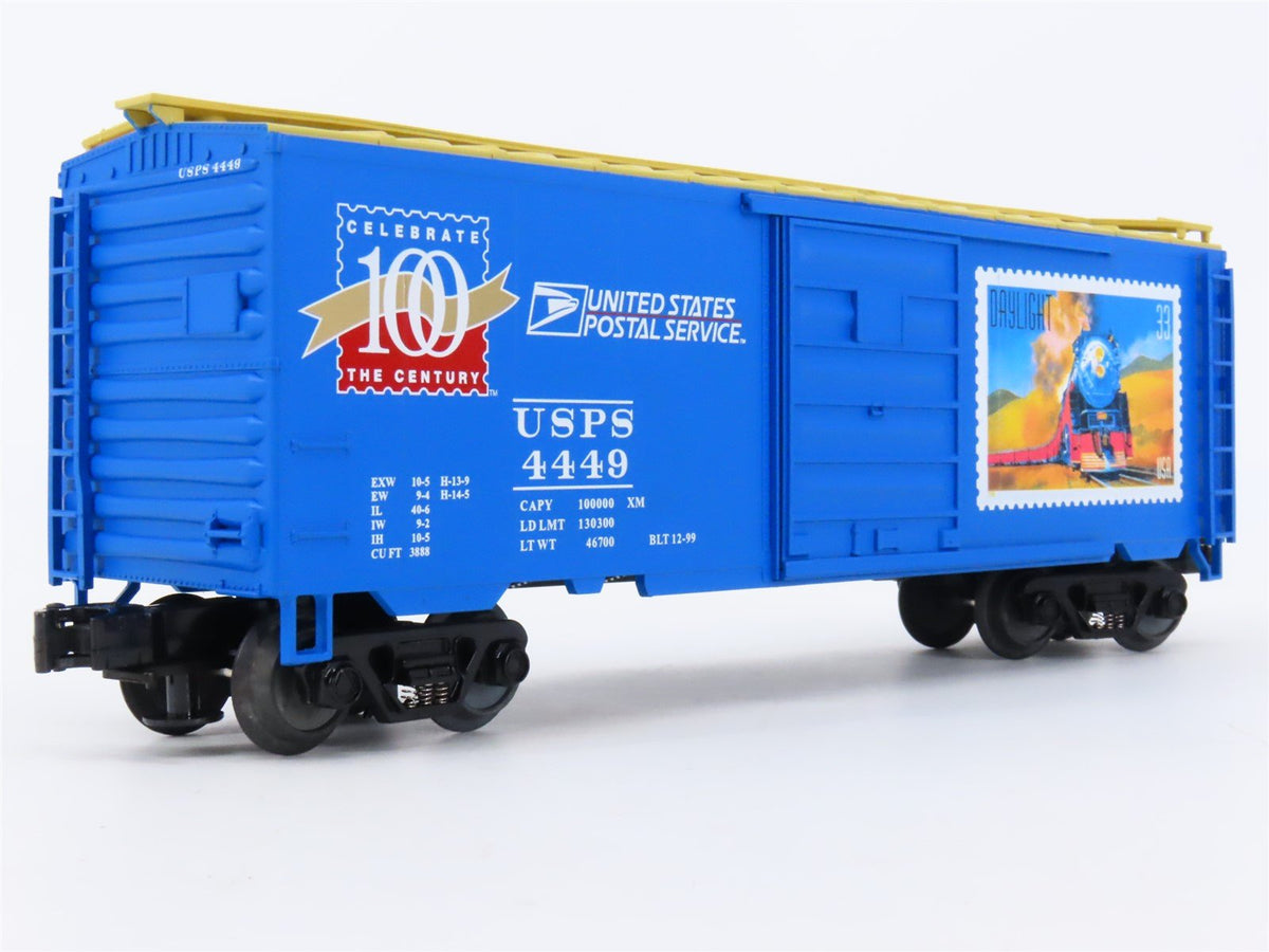 O Gauge 3-Rail MTH 20-93040 USPS United States Postal Office 40&#39; Box Car #4449