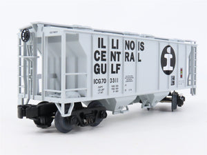 O Gauge 3-Rail MTH 20-97104 ICG Illinois Central Gulf 2-Bay Hopper #700311