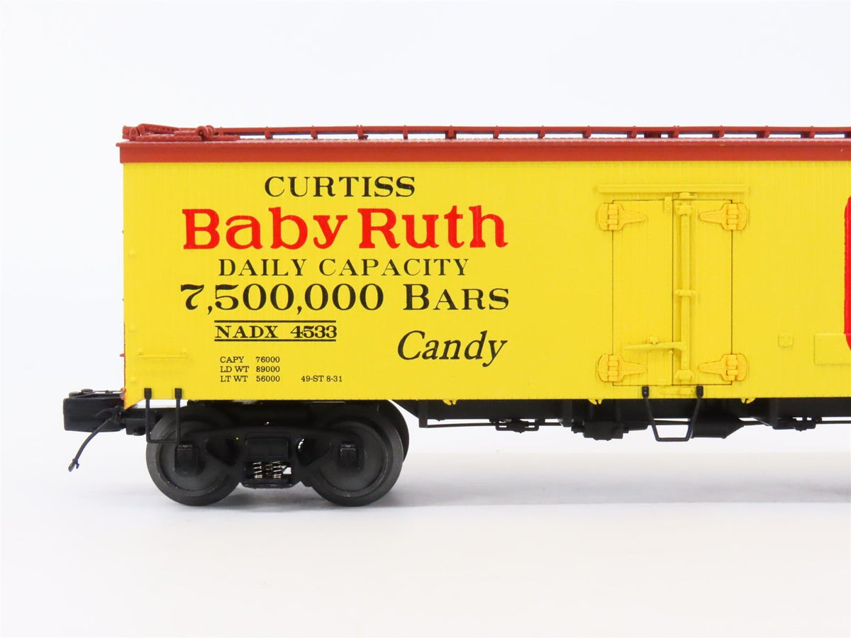 O Gauge 3-Rail MTH 20-94306 NADX Curtiss Baby Ruth 36&#39; Wood Reefer #4533