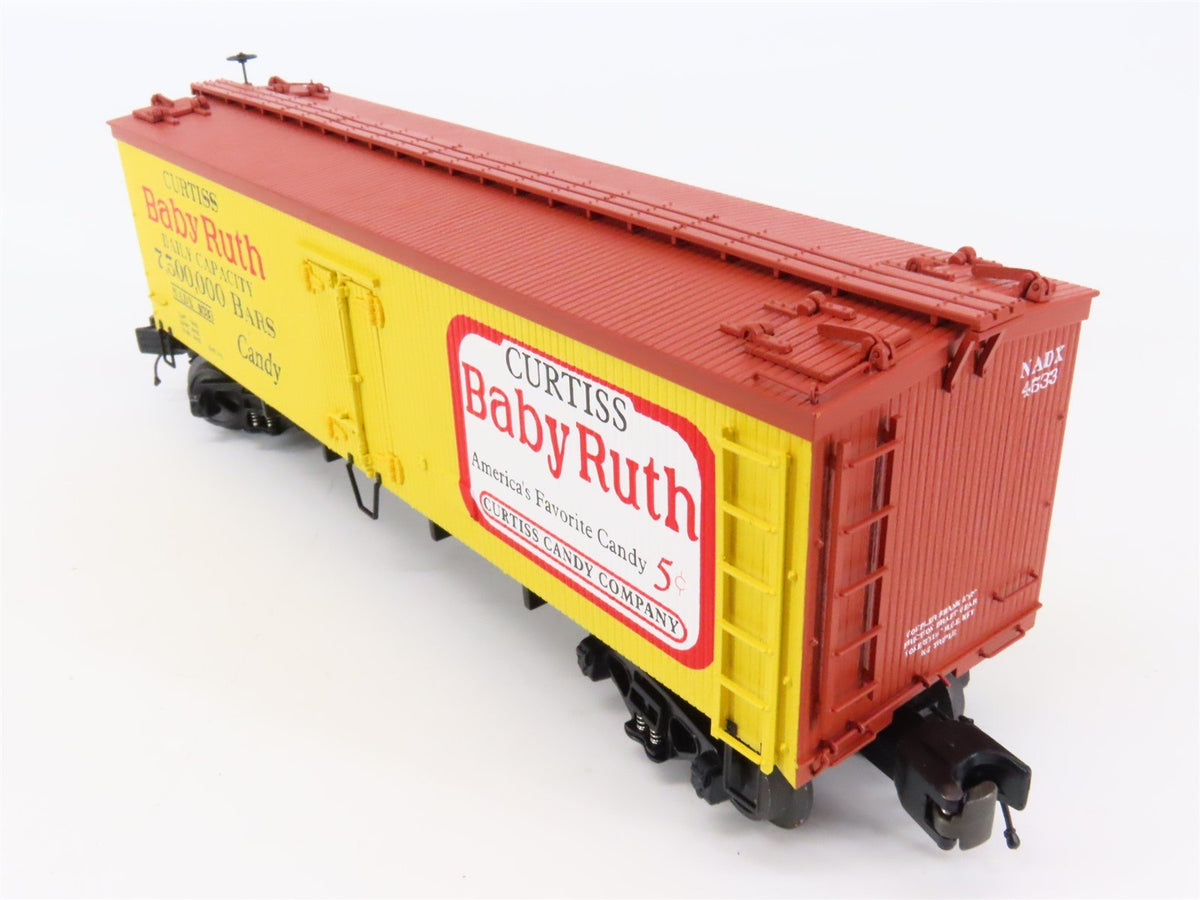 O Gauge 3-Rail MTH 20-94306 NADX Curtiss Baby Ruth 36&#39; Wood Reefer #4533