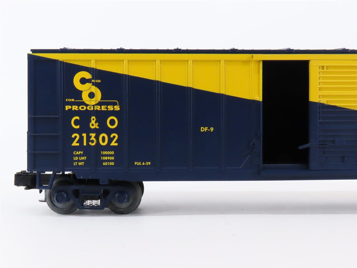 O Gauge 3-Rail MTH 20-93063 C&amp;O Chesapeake &amp; Ohio 50&#39; Single Door Box Car #21302