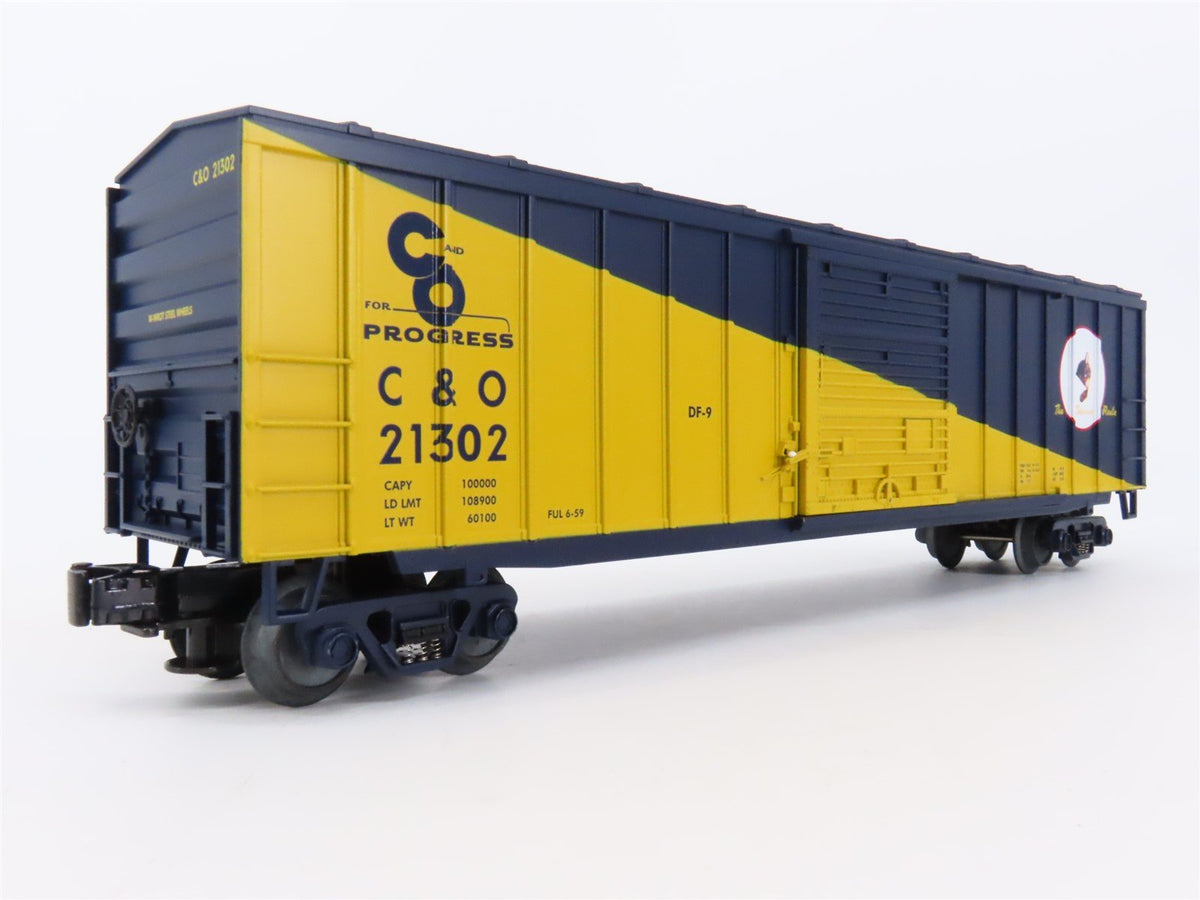 O Gauge 3-Rail MTH 20-93063 C&amp;O Chesapeake &amp; Ohio 50&#39; Single Door Box Car #21302