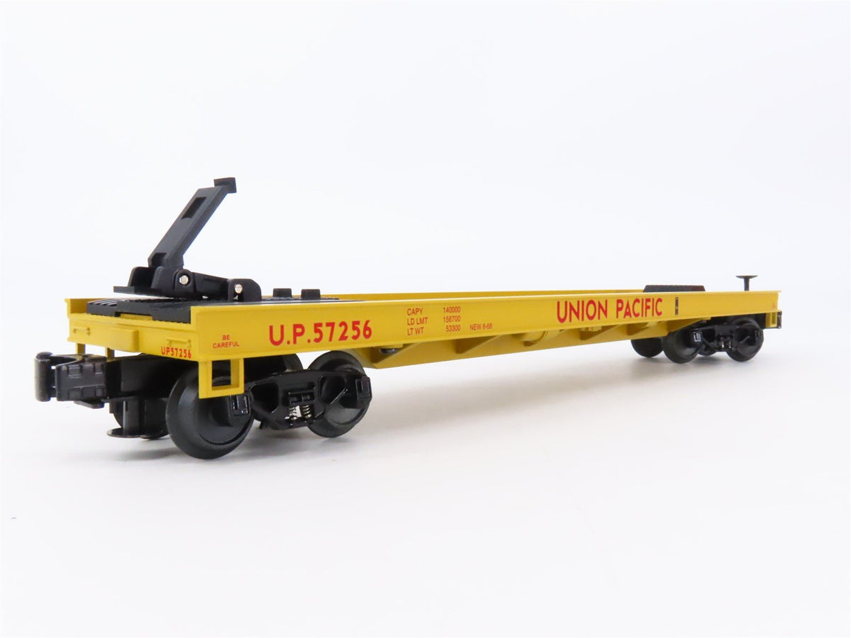 O Gauge 3-Rail MTH 20-98171 UP Union Pacific Flat Car #57256 w/ 48&#39; Trailer