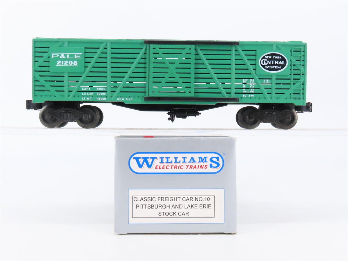 O Gauge 3-Rail Williams No.10 P&amp;LE NYC New York Central Stock Car #21208