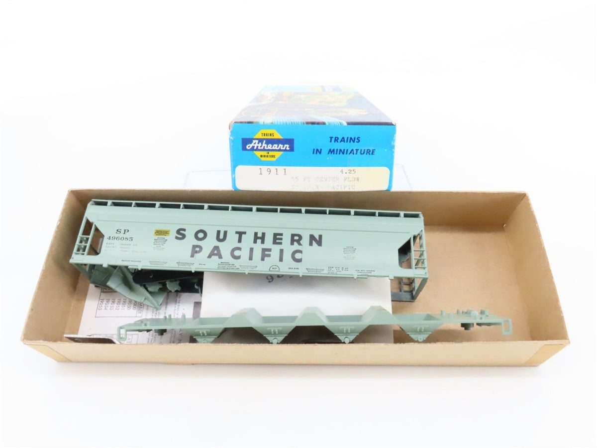 HO Scale Athearn Kit #1911 SP Southern Pacific 55&#39; 4-Bay Hopper #496085