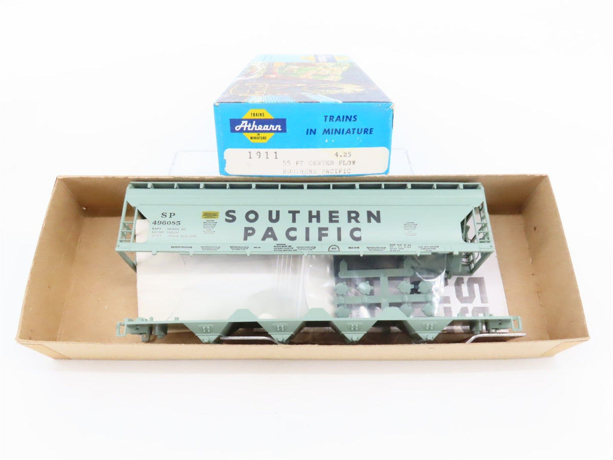 HO Scale Athearn Kit #1911 SP Southern Pacific 55&#39; 4-Bay Hopper #496085