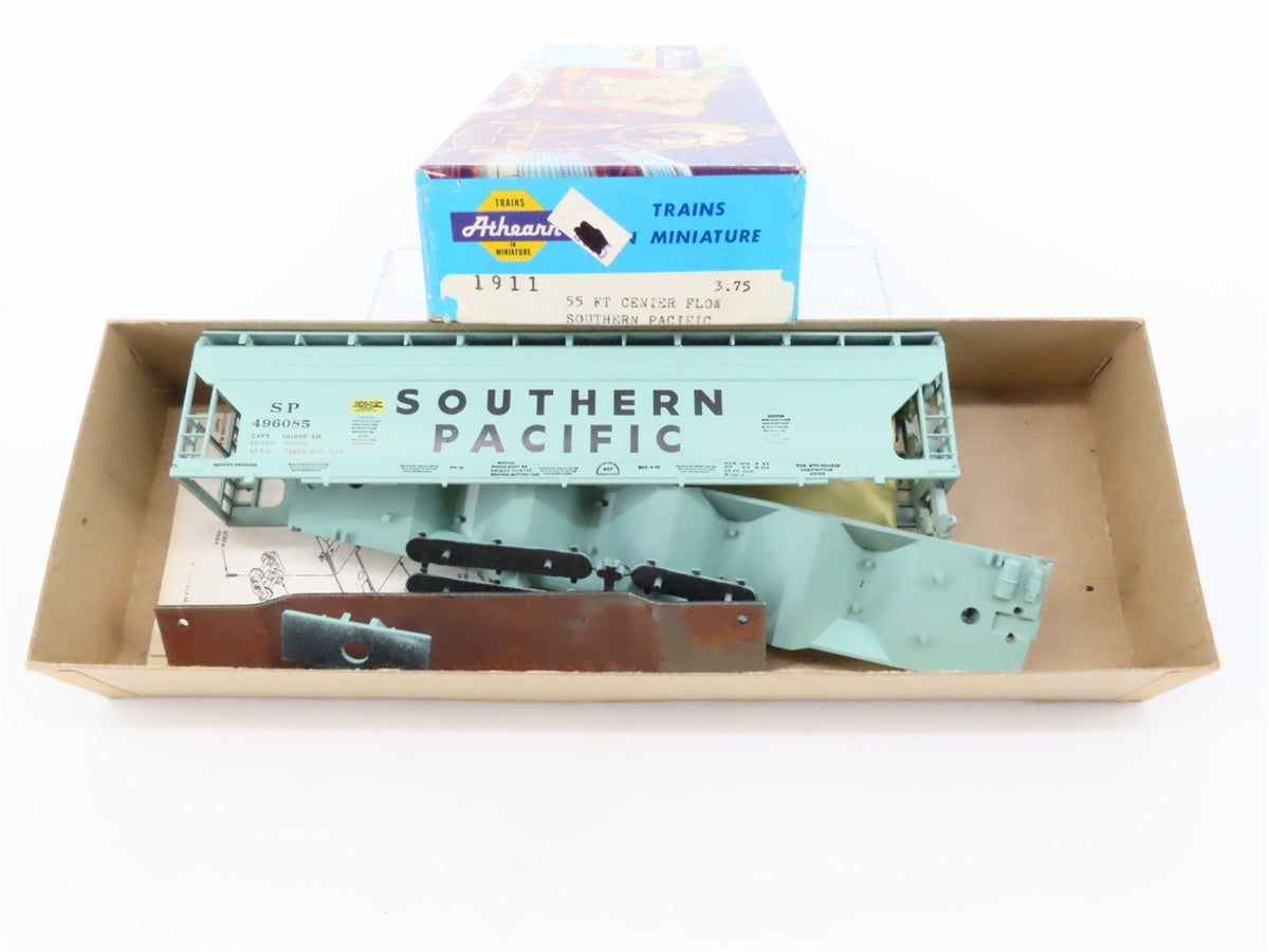 HO Scale Athearn Kit #1911 SP Southern Pacific 55&#39; 4-Bay Hopper #496085