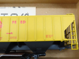 HO Scale Athearn Bev-Bel Kit #1407 CLMX Ace-Hi Bulk Feed 3-Bay Hopper #112