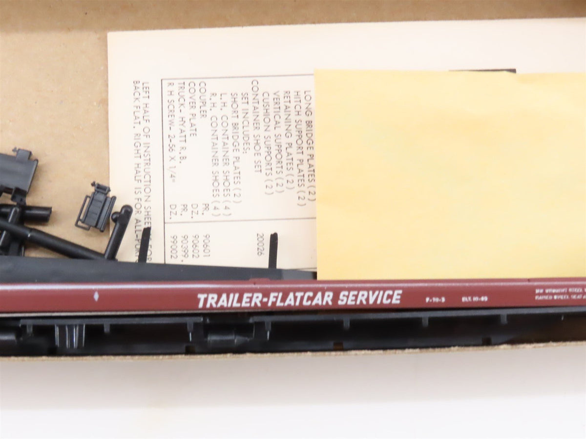 LOT of 4 HO Scale Athearn Kits PFF/SP/TTX All Purpose Flat Cars