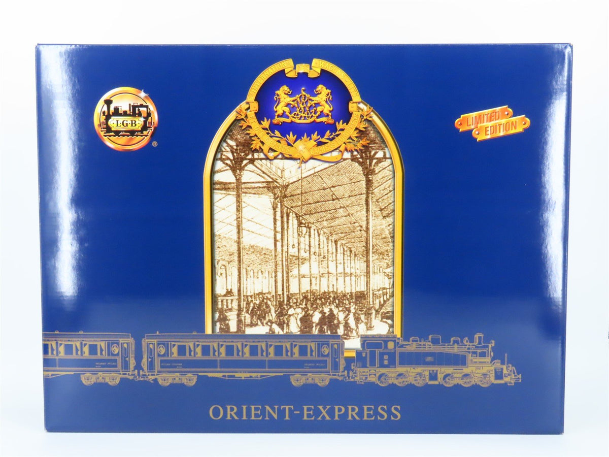 G Scale LGB 70685 Orient-Express Steam Loco &amp; Passenger 2-Car Set w/ Sound