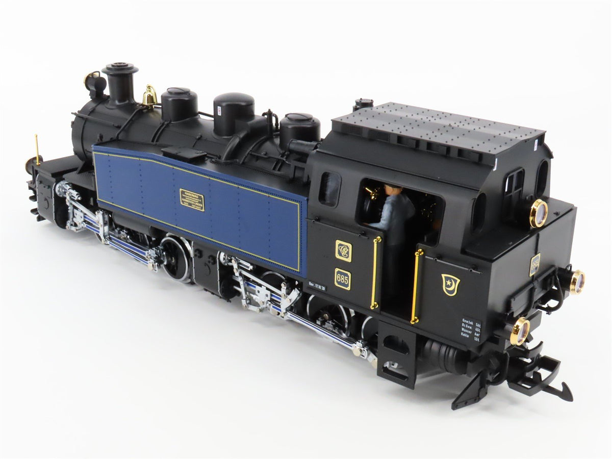 G Scale LGB 70685 Orient-Express Steam Loco &amp; Passenger 2-Car Set w/ Sound