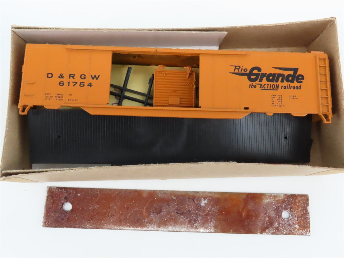 HO Athearn Bev-Bel Kit #427-1 D&amp;RGW Rio Grande 50&#39; Double Door Box Car #61754