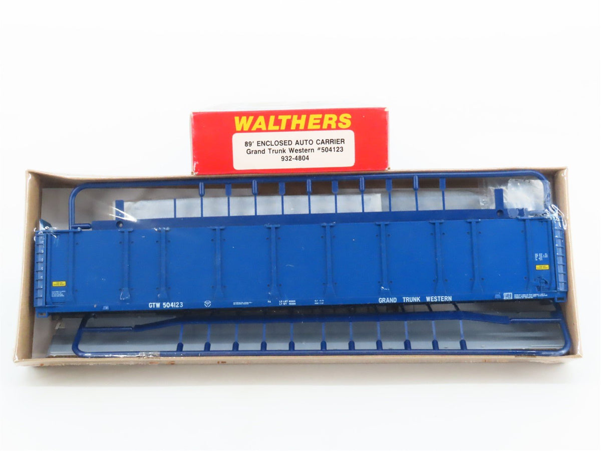 HO Walthers Kit #932-4804 GTW Grand Trunk Western Auto Carrier #504123 - Sealed