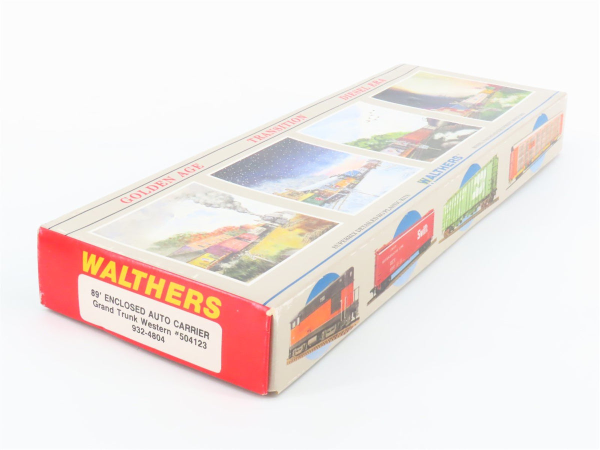 HO Walthers Kit #932-4804 GTW Grand Trunk Western Auto Carrier #504123 - Sealed